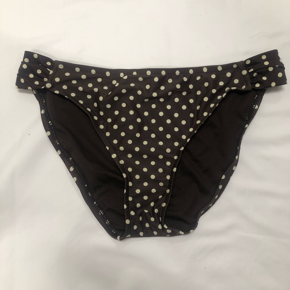 Mossimo Brown Polka Dot Swim Bottom